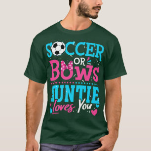 Camiseta Sexo Revele Futebol Ou Arco Tia Adora Seu Objetivo