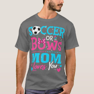 Camiseta Sexo Revele Futebol Ou Arcos Mamãe Te Ama Objetivo