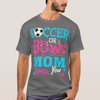 Camiseta Sexo Revele Futebol Ou Arcos Mamãe Te Ama Objetivo