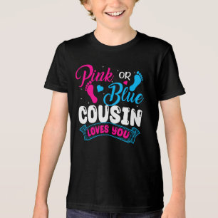 Camiseta Sexo Revele Primo Rosa ou Azul Primo Te Ama