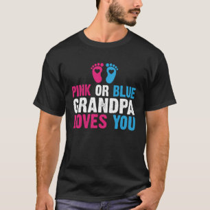 Camiseta Sexo Revele Vovô Rosa Ou Azul Vovô Ama