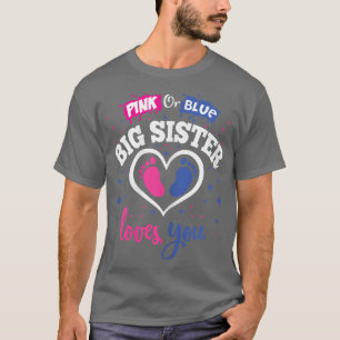 Camiseta Sexo ReveParty Chá Rosa ou Azul Irmã Grande