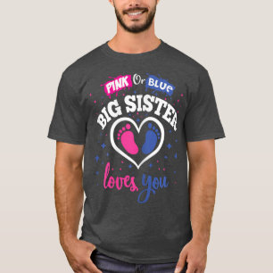 Camiseta Sexo ReveParty Chá Rosa ou Azul Irmã Grande