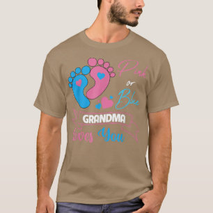 Camiseta Sexo rosa ou azul revela gravidez ama vovó