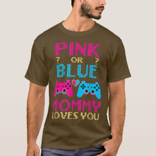Camiseta Sexo Rosa Ou Azul Revela Vídeo Jogo Mãe Jogador Mo