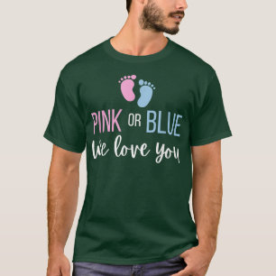 Camiseta Sexo Rosa Ou Azul Revelamos Que Te Amo Pé De Pé