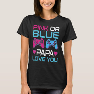Camiseta Sexo Rosa Ou Azul Vídeo Jogo Vídeo Vídeo Papá Fa