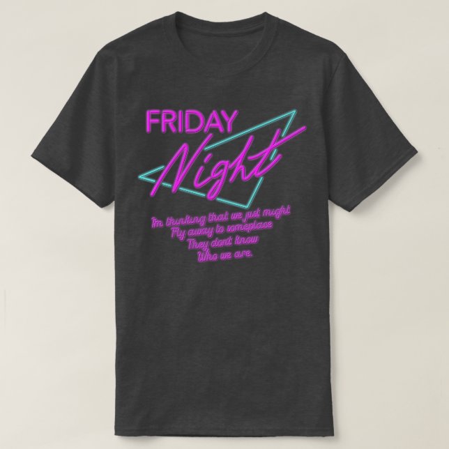 Camiseta Sexta à noite (Frente do Design)