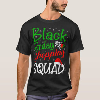 Camiseta Sexta-Feira Comprando Fama Preta de Natal na Praça