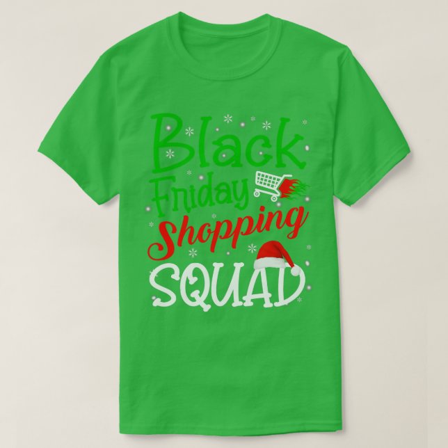 Camiseta Sexta-Feira Comprando Fama Preta de Natal na Praça (Frente do Design)