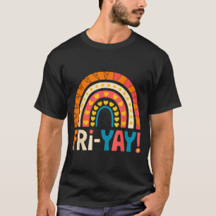 Camiseta Sexta-feira feliz Fri-yay Professor Escola Meme