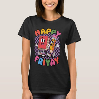 Camiseta Sexta-feira Feliz Sex Yay Professor Escola Meme