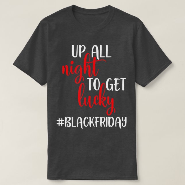 Camiseta Sexta-Feira Negra Para Ficar Com Sorte (Frente do Design)