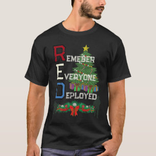 Camiseta Sexta-Feira Vermelha da Família Militar Patriótica