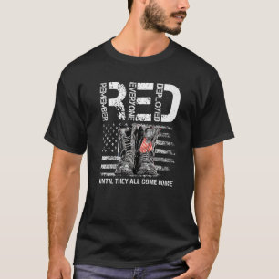 Camiseta Sexta-Feira Vermelha Lembra-Se De Todos Os Vintage