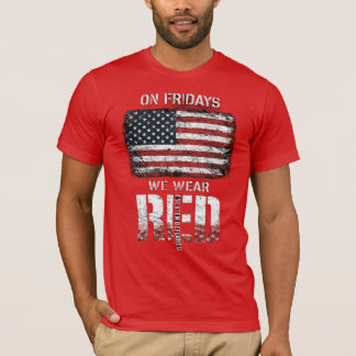 Camiseta Sexta-feira Vermelha: Lembrando-se de Todos os Des