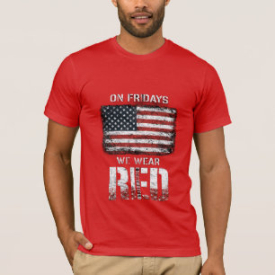 Camiseta Sexta-feira Vermelha: Lembrar de Todos os Desdobra