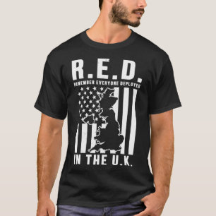 Camiseta Sexta-feira VERMELHA Lembre-se de Todos Implantado