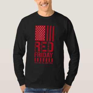 Camiseta Sexta-feira Vermelha Lembre-se de Todos Implantado