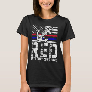 Camiseta Sexta-Feira Vermelha Memória Militar Dia Veteranos