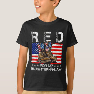 Camiseta Sexta-feira vermelha para a nora lembre todos