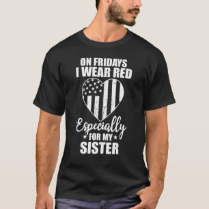 Camiseta Sexta-Feira Vermelha Para As Tropas Militares Da M