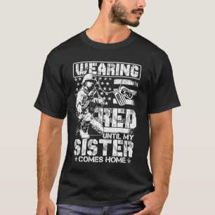 Camiseta Sexta-Feira Vermelha Para As Tropas Militares Da M