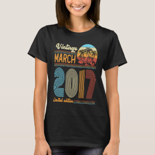 Camiseta Sexta-Feira Vintage, Março De 2017 Meninas Menino