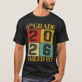 Camiseta Sexta série 6ª série Graduado 2026 Escola Primária