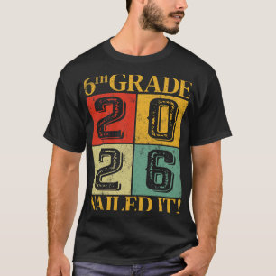 Camiseta Sexta série 6ª série Graduado 2026 Retro Escola Pr