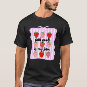 Camiseta Sexta Série é Minha Paixão Morango Fofo 6º Ano Ens