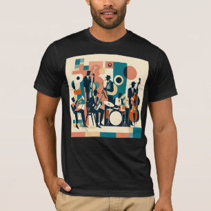 Camiseta Sexteto da Era do Jazz de Meados do Século