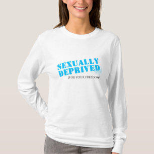 Camiseta Sexualmente privado para sua liberdade