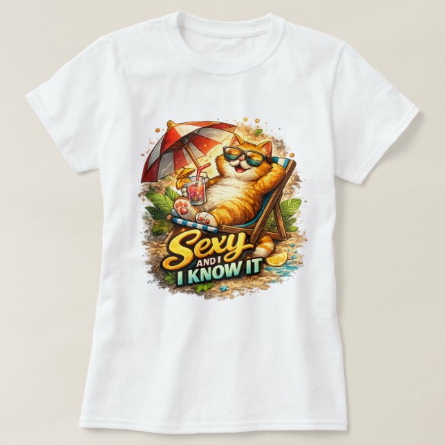 Camiseta Sexy E Eu Sei Disso (Frente do Design)