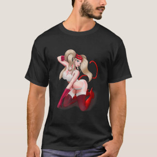 Camiseta Sexy kawaii Menina Gato Anime Hentai Manga Sexy