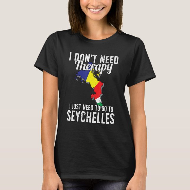 Camiseta Seychelles Flag I Vacation  I Seychelles (Frente)