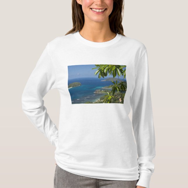 Camiseta Seychelles, Ilha de Mahe. Costa ocidental de (Frente)