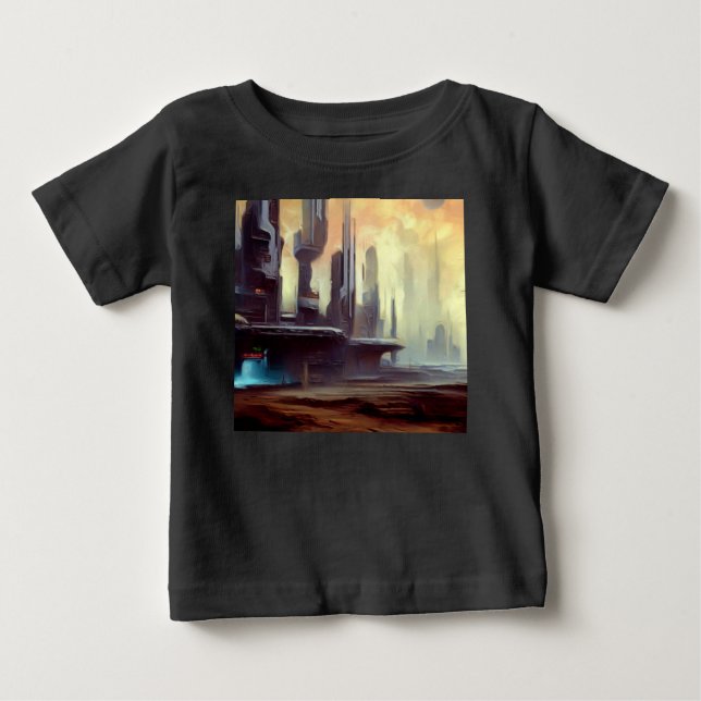 Camiseta SF Cidade em um Planeta Estranho 2 (Frente)