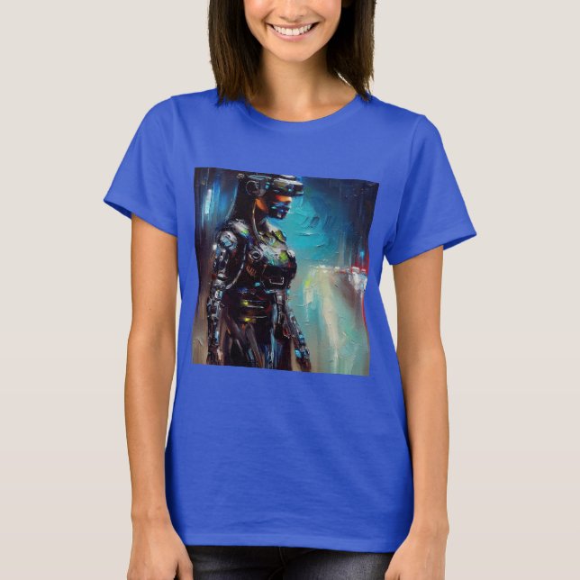 Camiseta SF - Cyberpunk Hero 2 (Frente)