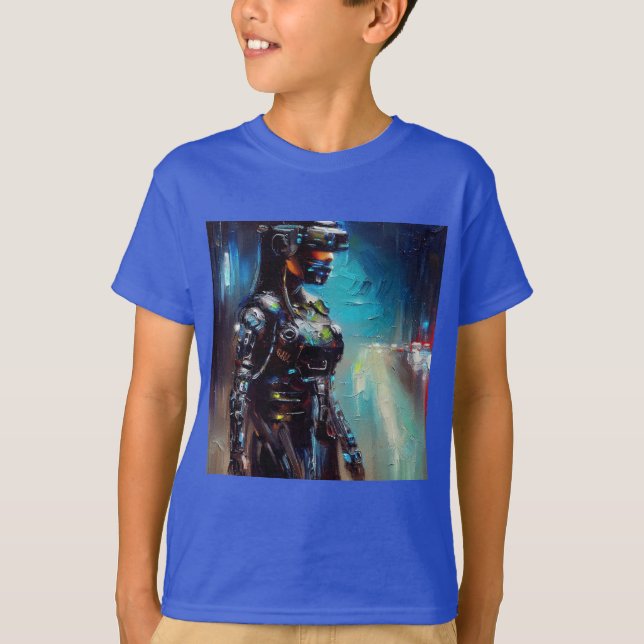 Camiseta SF - Cyberpunk Hero 2 (Frente)