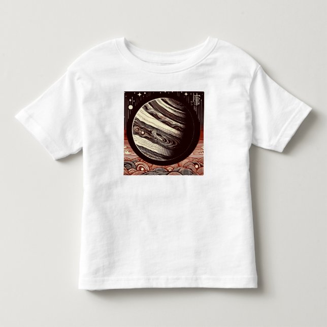 Camiseta SF Júpiter Woodcut 2 (Frente)