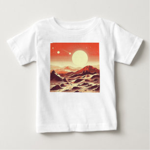 Camiseta SF Mars Landscape Woodcut 2