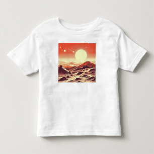 Camiseta SF Mars Landscape Woodcut 2
