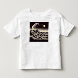 Camiseta SF Mars Landscape Woodcut 3