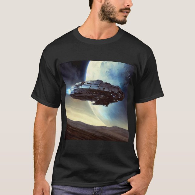 Camiseta SF Orbiting Spaceship 2 (Frente)