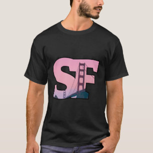 Camiseta Sf San Francisco City Skyline Do Centro Sf Calif