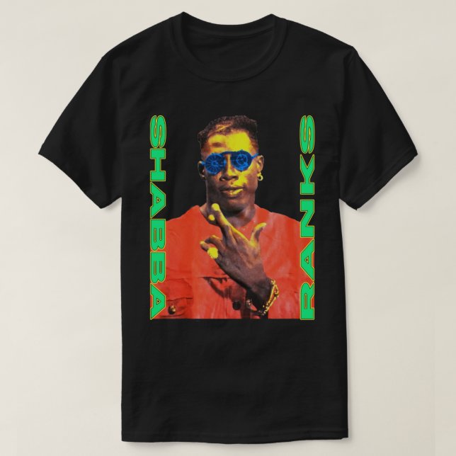 Camiseta Shabba Ranks Vintage (Frente do Design)