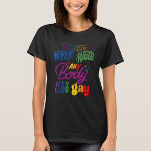 Camiseta Shade Nunca Torne LGBTs Menos Gay Manuscritos