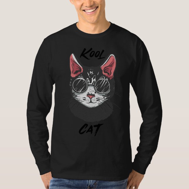 Camiseta Shades Cute Kitten  Animal Feline (Frente)