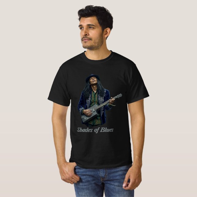 Camiseta Shades of Blues (Frente Completa)